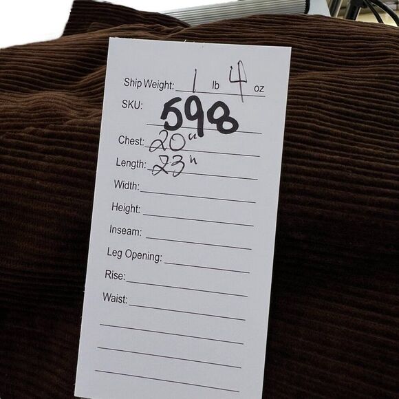 Madewell NWT Women's Corduroy Crop Dorset Blazer Jacket Brown Size Small - Picture 10 of 10